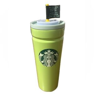 Starbucks Stainless Vacuum Cold Cup 24oz Tumbler Lime Green /